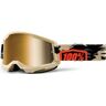 100% Strata II Extra Kombat Motocross Brille - Schwarz Beige - Einheitsgröße - unisex