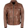 Helstons Joey Motorrad Lederjacke - Braun - 3XL - unisex