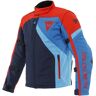 Dainese Ranch Tex Motorrad Textiljacke - Rot Blau - 56 - unisex