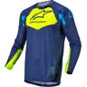 Alpinestars Techstar Factory Motocross Jersey - Blau Gelb - M - unisex