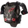 Alpinestars A-6 Brustprotektor - Schwarz Rot - XL 2XL - unisex