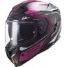 LS2 FF327 Challenger Thorn Carbon Helm - Schwarz Pink - XL - unisex