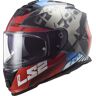 LS2 FF800 Storm Sprinter Helm - Schwarz Grau Rot - XS - unisex