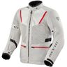 Revit Levante 2 H2O Motorrad Textiljacke - Silber - L - unisex