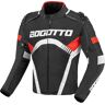 Bogotto Boomerang Wasserdichte Motorrad Textil Jacke - Schwarz Rot - S - unisex