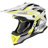 Nolan N53 Fender Motocross Helm - Weiss Gelb - M - unisex