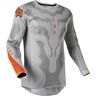 FOX Airline Exo Motocross Jersey - Grau Orange - S - unisex