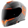 FC-Moto Novo Circuit Klapphelm - Schwarz Orange - M - unisex