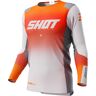 Shot Aerolite Ultima Motocross Jersey - Weiss Orange - XL - unisex