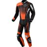 Berik XR-Ace Evo perforierte 2-Teiler Motorrad Lederkombi - Schwarz Grau Orange - 50 - unisex