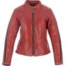 Helstons Victoria Damen Motorrad Lederjacke - Rot - S - female