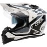 Oneal Sierra R Motocross Helm - Schwarz Grau Weiss - M - unisex