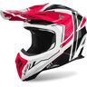 Airoh Aviator Ace 2 Engine Motocross Helm - Schwarz Weiss Rot - XS - unisex