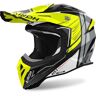 Airoh Aviator Ace 2 Engine Motocross Helm - Schwarz Grau Gelb - XL - unisex