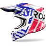 Airoh Strycker Brave Motocross Helm - Weiss Rot Blau - M - unisex