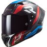 LS2 FF805 Thunder Carbon Supra 06 Helm - Schwarz Rot Blau - L - unisex
