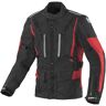 Berik Spencer wasserdichte Motorrad Texiljacke - Schwarz Rot - 54 - unisex