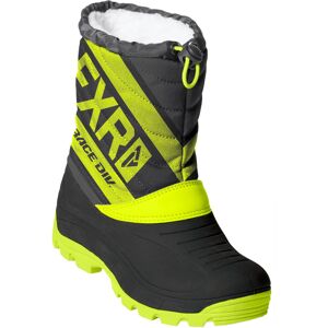 FXR Octane Jugend Winterstiefel - Schwarz Gelb - 34 - unisex