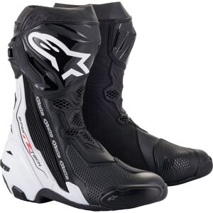 Alpinestars Supertech R Motorradstiefel - Schwarz Weiss - 46 - unisex