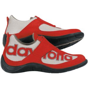 Daytona Moto Fun Motorradschuhe - Rot Silber - 43 - unisex