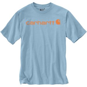 Carhartt EMEA Core Logo Workwear Short Sleeve T-Shirt - Blau Orange - M - unisex