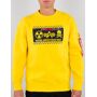 Alpha Industries Radioactive Sweatshirt Schwarz Gelb L