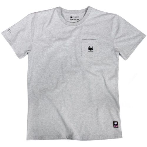 Merlin Walton Pocket T-Shirt – Grau – S – unisex