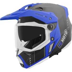 FC-Moto Merkur Pro Air Enduro Helm - Schwarz Blau - M - unisex