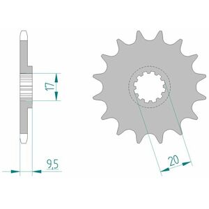 AFAM Standard-Stahlkettenrad 94120 - 420 -  -  - unisex