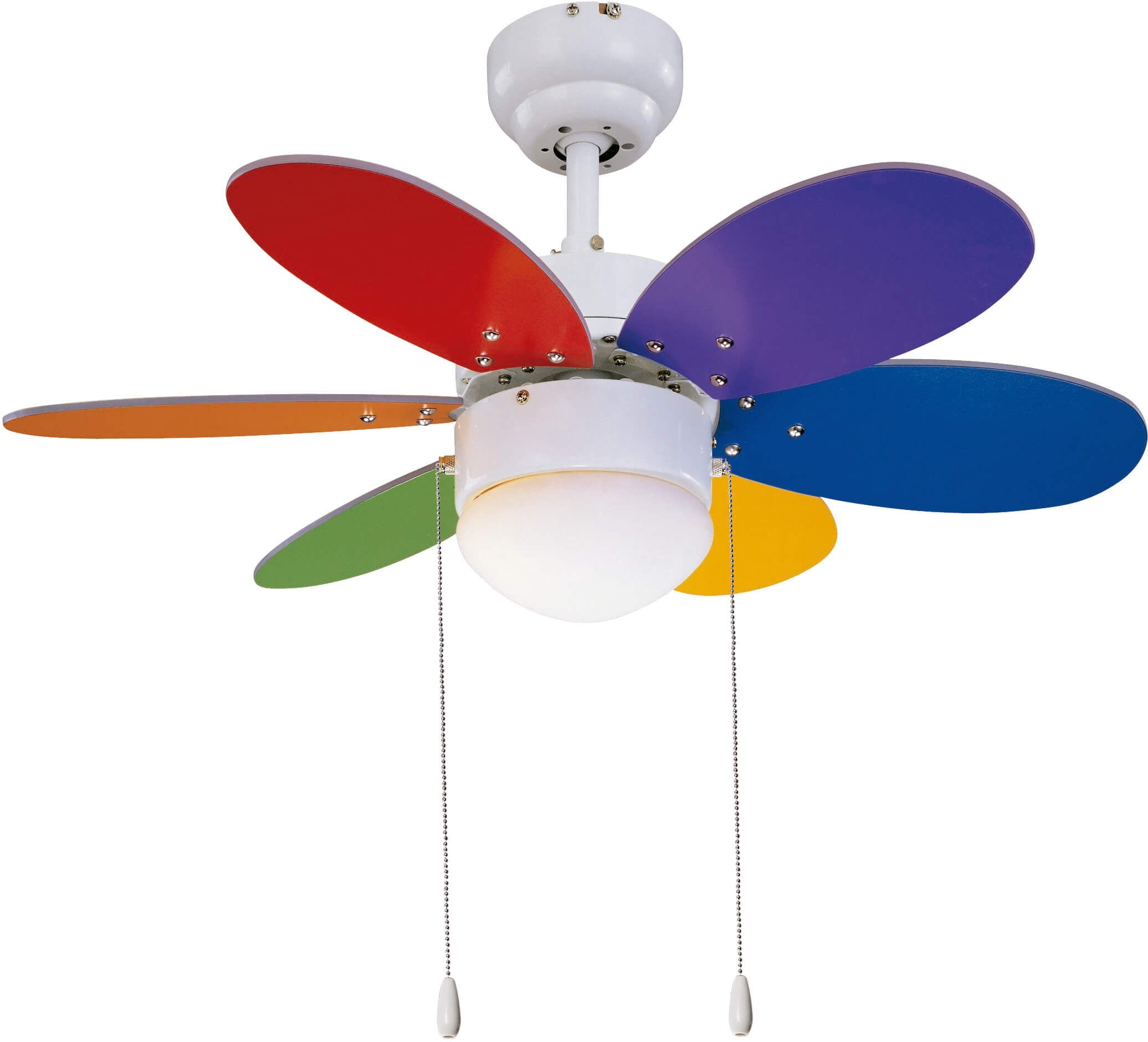 Sulion Deckenventilator Rainbow Color 76 cm mit Licht