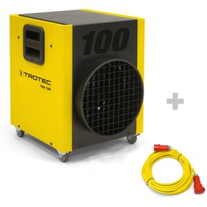 Trotec Elektroheizer TEH 100 + Profi-Verlängerungskabel 20 m / 400 V / 6 mm²