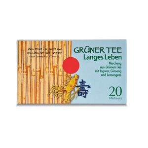 GRÜNER TEE+Ingwer+Ginseng Filterbeutel 20 St