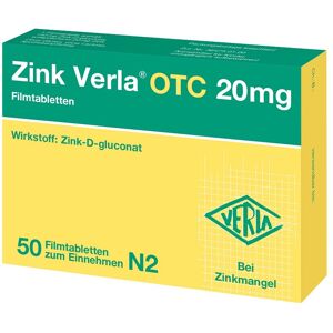 ZINK VERLA OTC 20 mg Filmtabletten 50 St