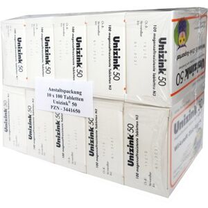 UNIZINK 50 magensaftresistente Tabletten 10X100 St