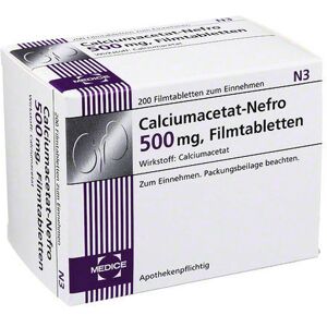 CALCIUMACETAT NEFRO 500 mg Filmtabletten 200 St