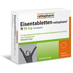 EISENTABLETTEN-ratiopharm N 50 mg Filmtabletten 100 St