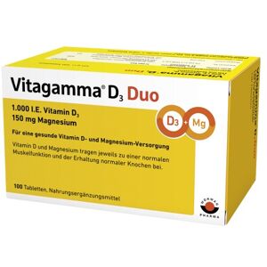 VITAGAMMA D3 Duo 1.000 I.E Vit.D3 150mg Magnesium 100 St