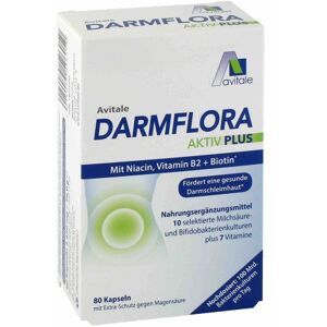 DARMFLORA Aktiv Plus 100 Mrd.Bakterien+7 Vitamine 80 St