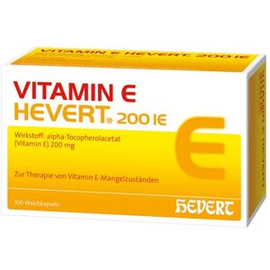 VITAMIN E HEVERT 200 I.E. Weichkapseln 100 St