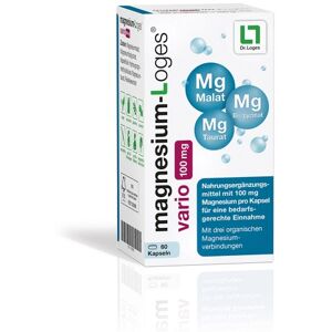 MAGNESIUM-LOGES vario 100 mg Kapseln 60 St