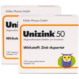 UNIZINK 50 - DOPPELPACK 2X100 St