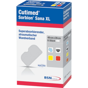 CUTIMED Sorbion SANA Wundauflage XL 28x48 cm 6 St