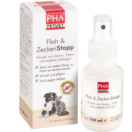 PHA Floh & ZeckenStopp Pumpspray f.Hunde/Katzen 100 ml