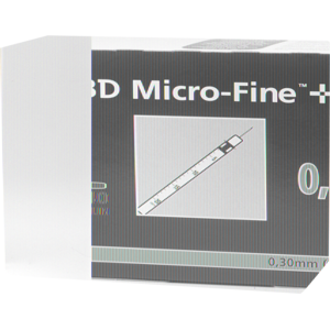 BD MICRO-FINE+ Insulinspr.0,5 ml U40 8 mm 100X0.5 ml