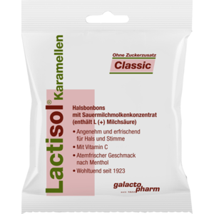 LACTISOL Karamellen Classic ohne Zucker 50 g