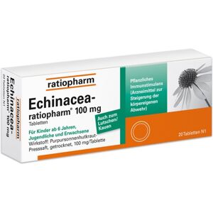 ECHINACEA-RATIOPHARM 100 mg Tabletten 20 St