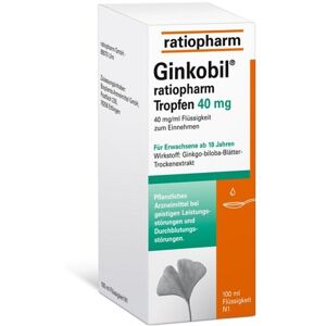 Ginkobil ratiopharm 40mg mit Ginkgo biloba 100 ml