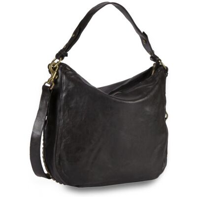 Campomaggi Nilo Shoulder Bag C031640ND X2126-nero Damen Campomaggi Nilo Shoulder Bag C031640ND X2126-nero Damen