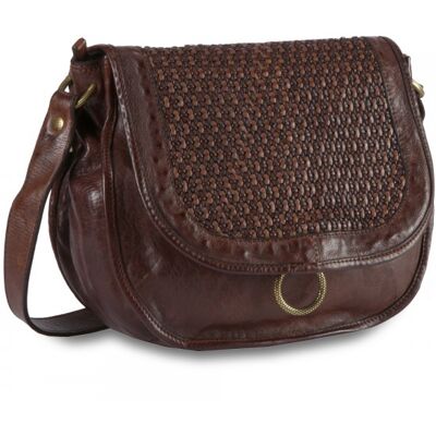 Campomaggi Shoulder bag large honeycomb woven cowhide-p/ C023050ND X1411-moro Damen Campomaggi Shoulder bag large honeycomb woven cowhide-p/ C023050ND X1411-moro Damen