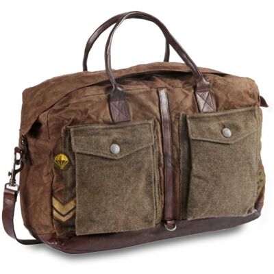 Campomaggi Joele Weekend Bag Large-V.MILITARE+T/MORO Campomaggi Joele Weekend Bag Large-V.MILITARE+T/MORO